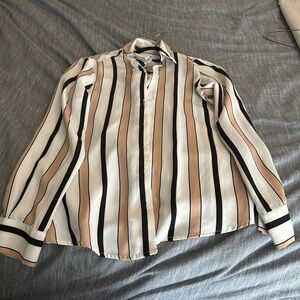 DYNAMITE satin blouse